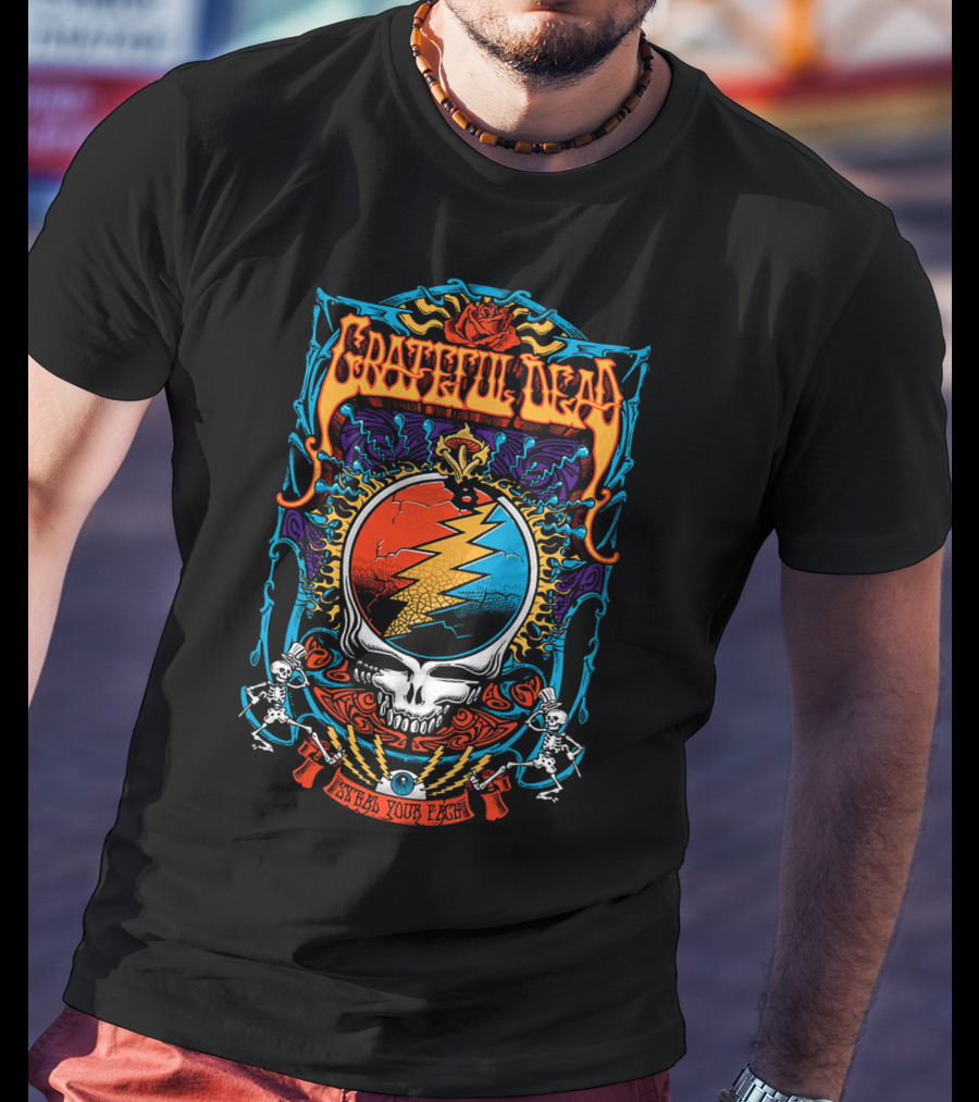 Grateful Dead Steal Your Face Skull Lightning T-Shirt