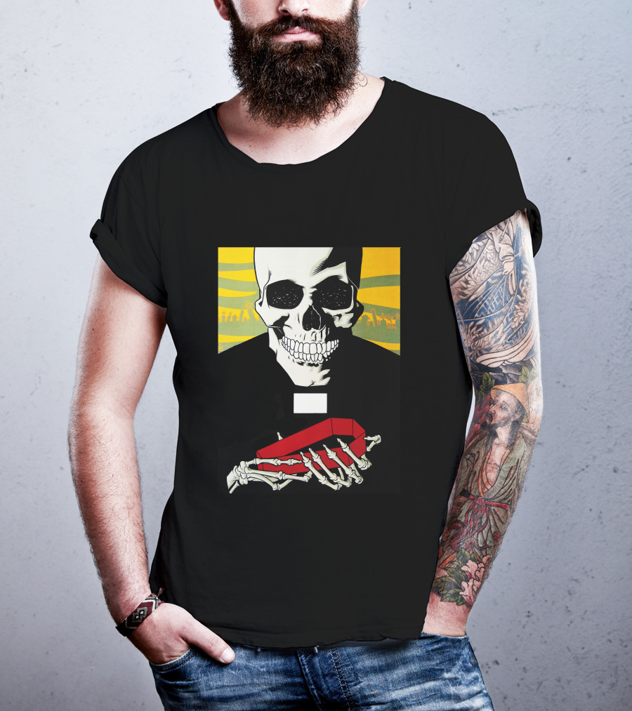 Brlg Skull Holding Red Object T-Shirt