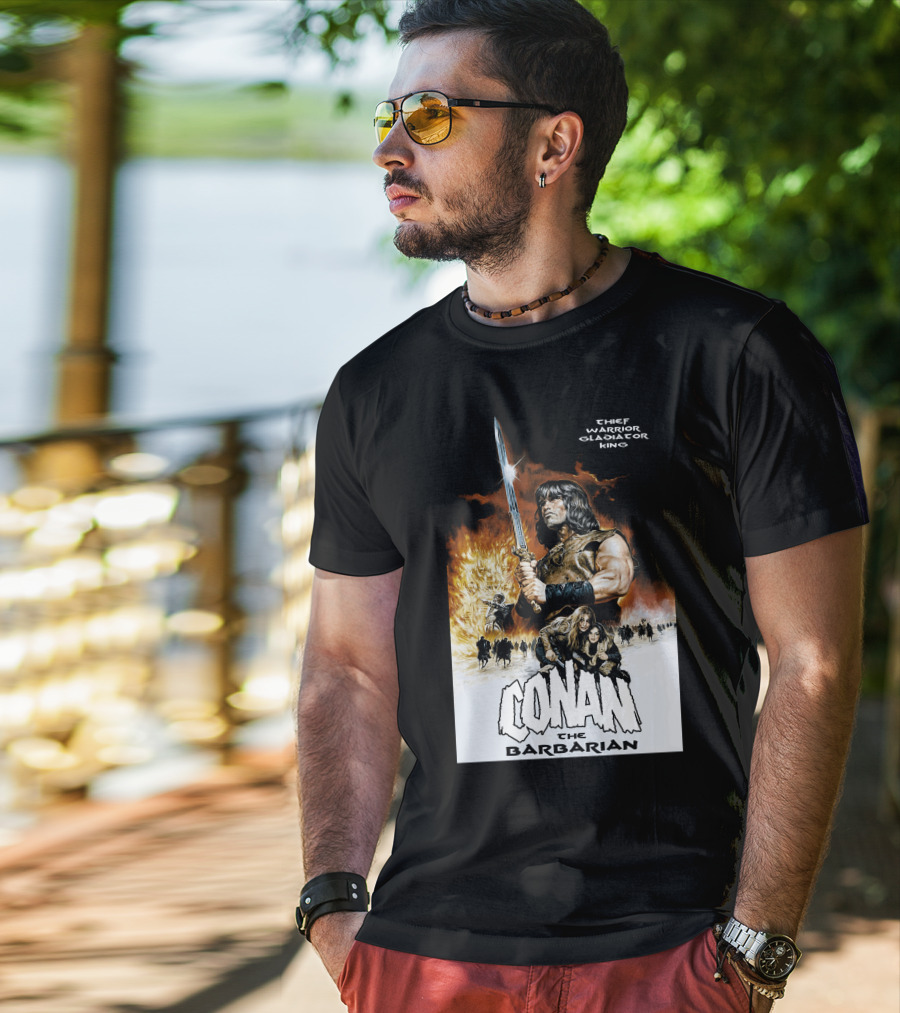 Conan The Barbarian Chief Warrior Gladiator King T-Shirt