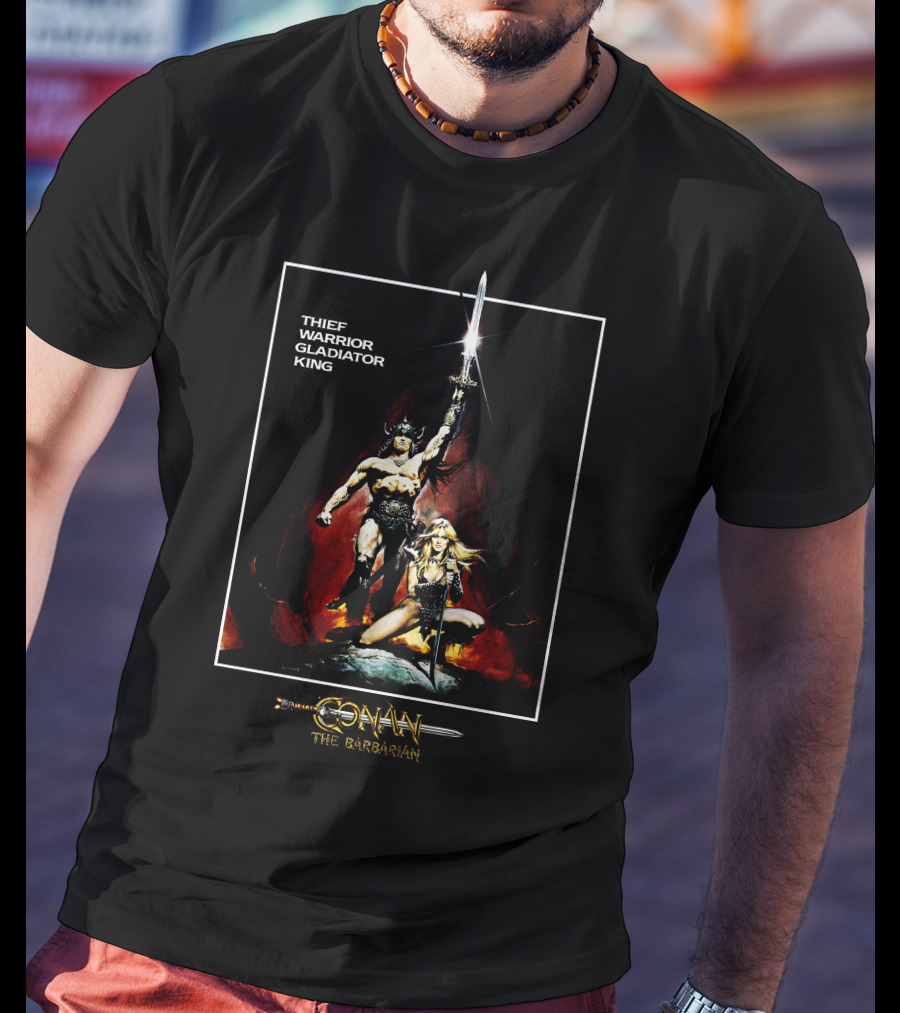 Conan The Barbarian Thief Warrior Gladiator King 28 T-Shirt