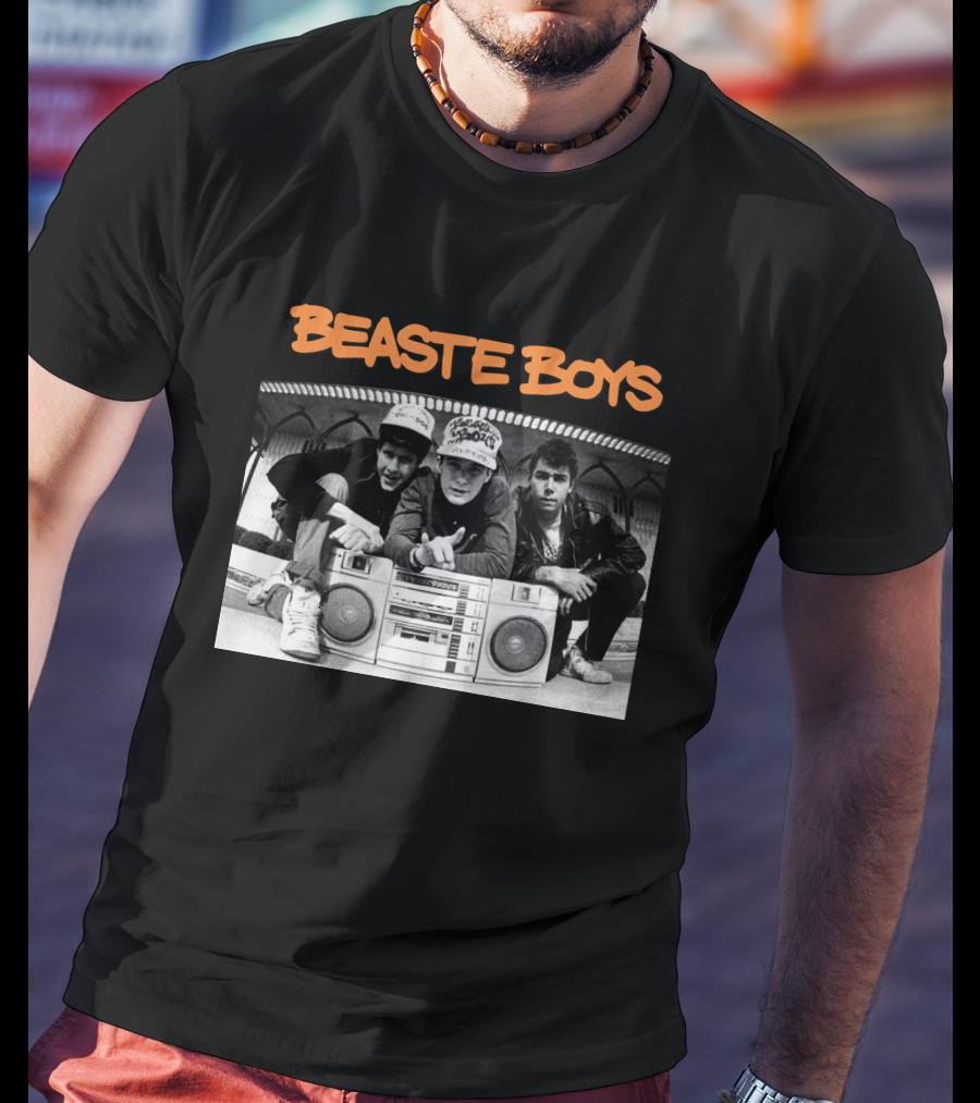 Beaste Boys With Hip-Hop Trio And Boombox T-Shirt