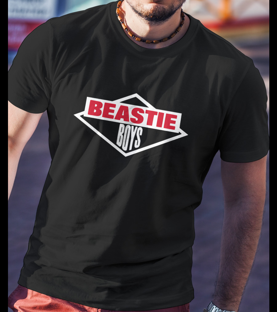 Beastie Boys Logo Diamond Shape Red White T-Shirt