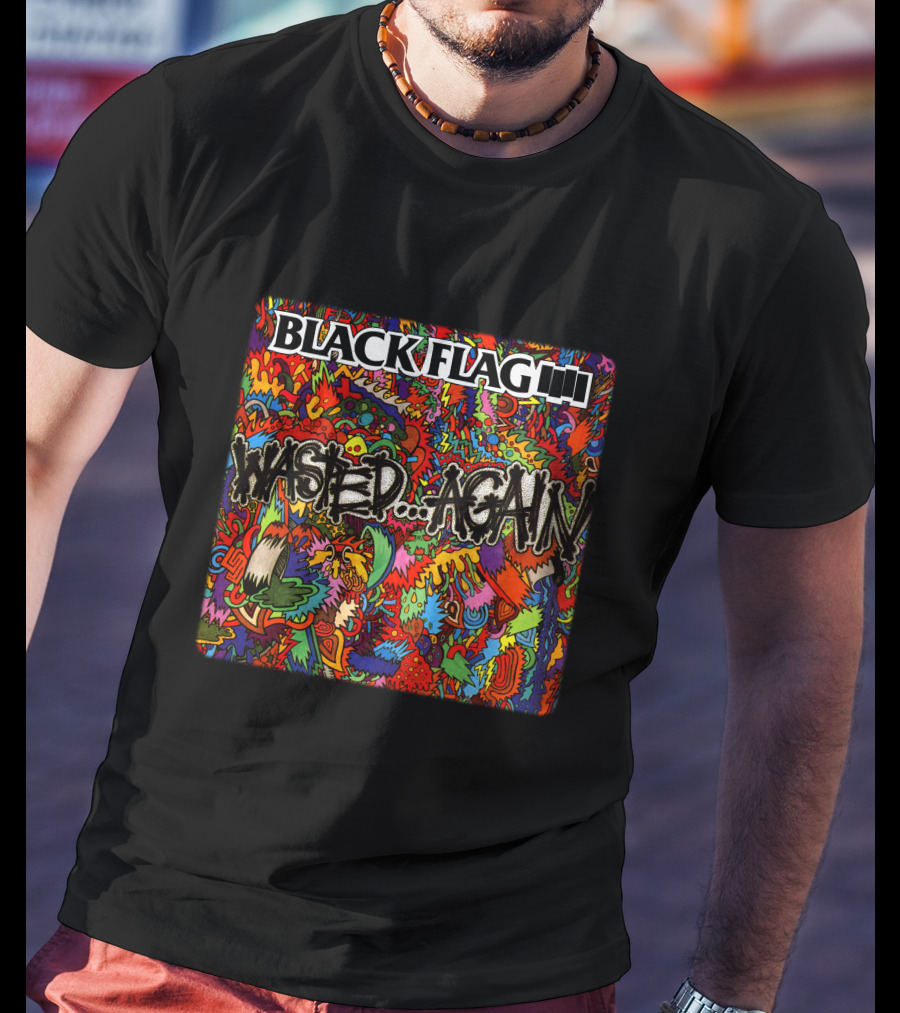 Black Flag Wasted...again T-Shirt