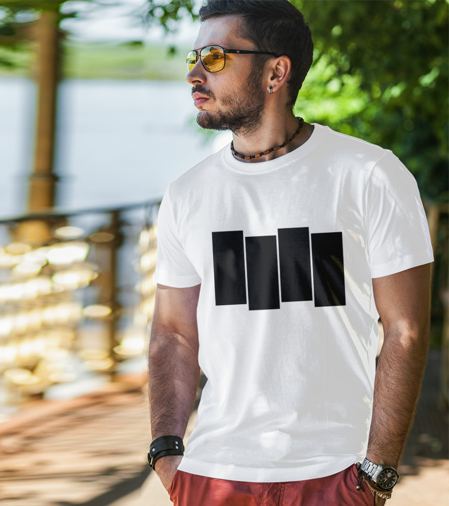 Four Bars Iconic Symbol T-Shirt