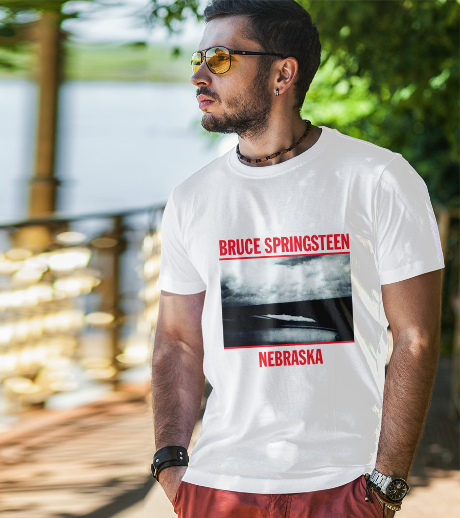Bruce Springsteen Nebraska Album Cover Brs T-Shirt