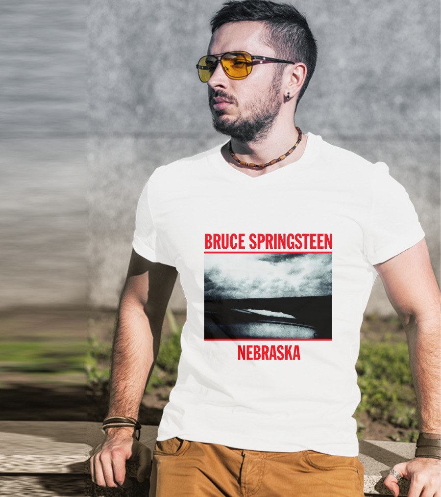 Bruce Springsteen Nebraska Album Cover Brs T-Shirt