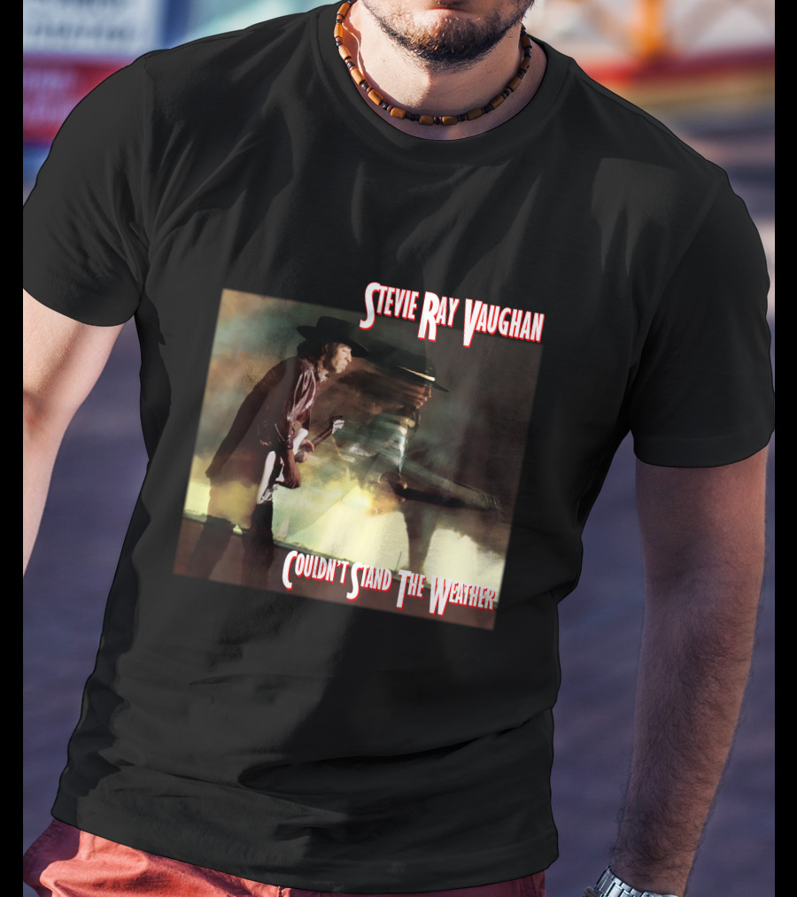 Stevie Ray Vaughan Couldn't Stand The Weather Album Art T-Shirt