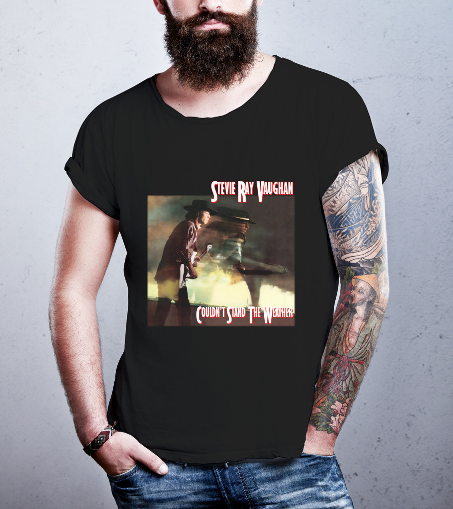 Stevie Ray Vaughan Couldn't Stand The Weather Album Art T-Shirt