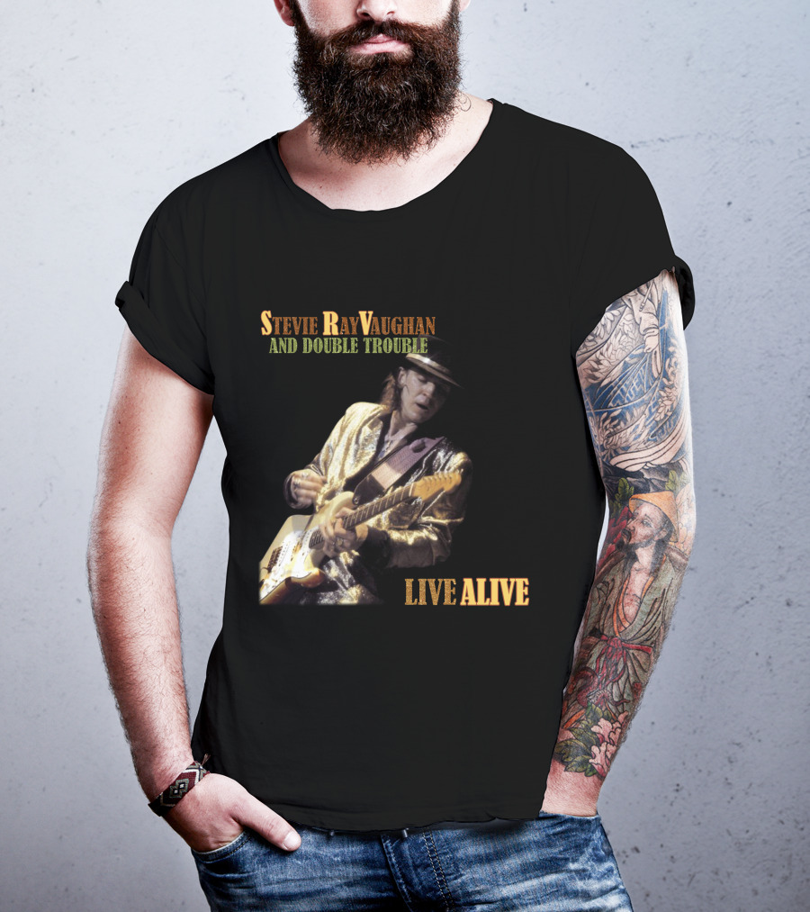 Stevie Ray Vaughan And Double Trouble Live Alive T-Shirt