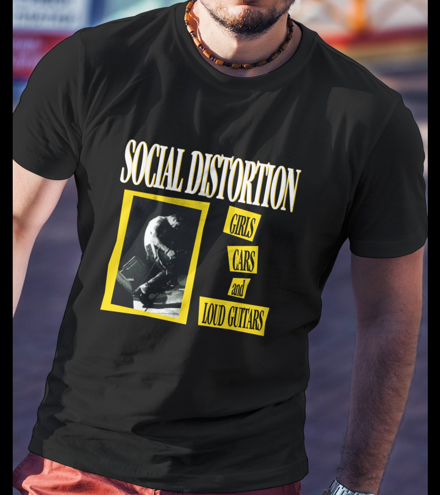 Social Distortion Girls Cars And Loud Guitars T-Shirt
