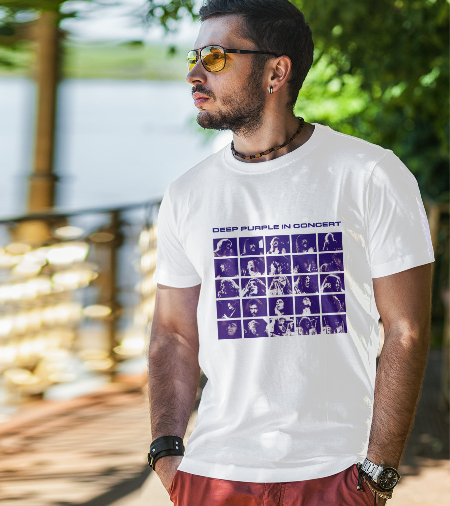 Deep Purple In Concert Grid Photos T-Shirt