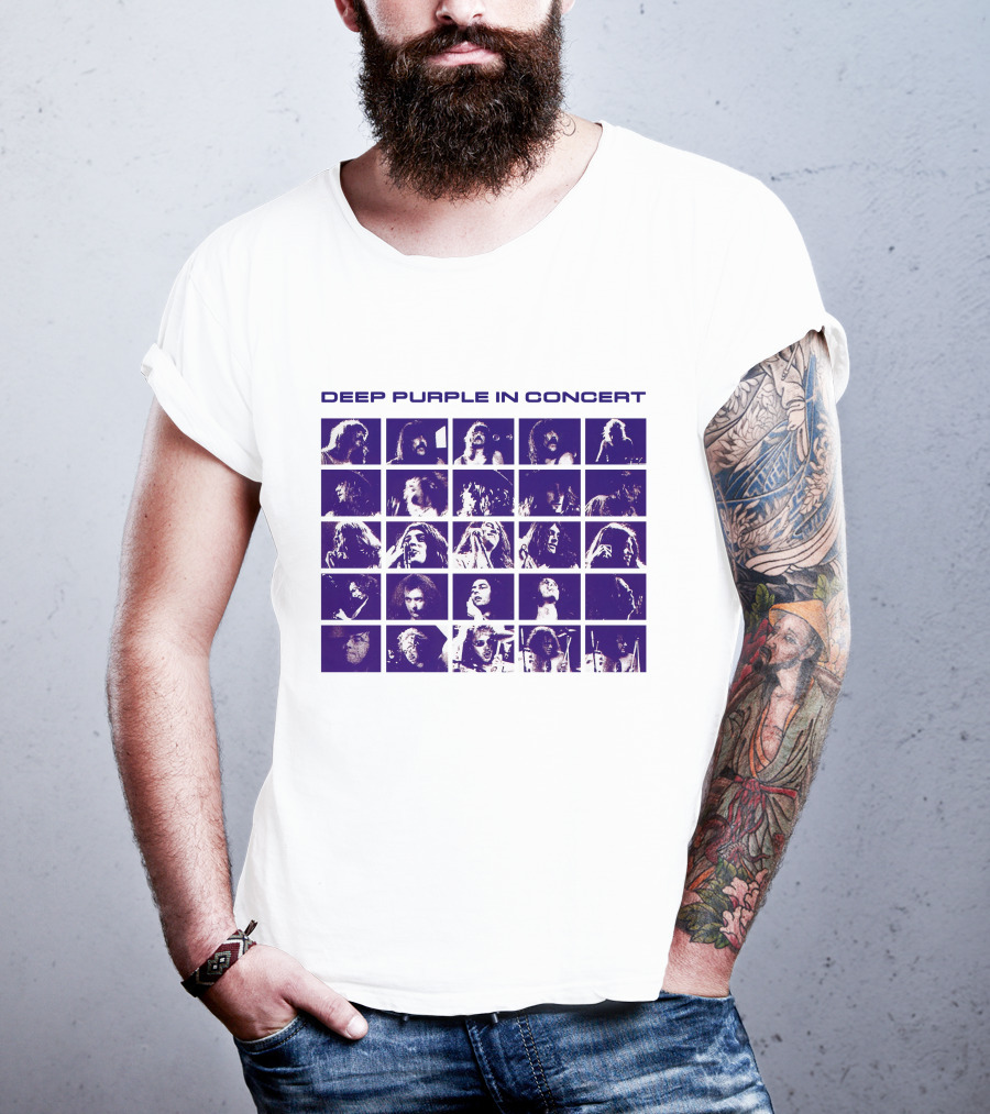 Deep Purple In Concert Grid Photos T-Shirt