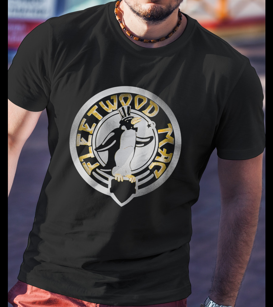 Fleetwood Mac Penguin Logo Vintage Style T-Shirt
