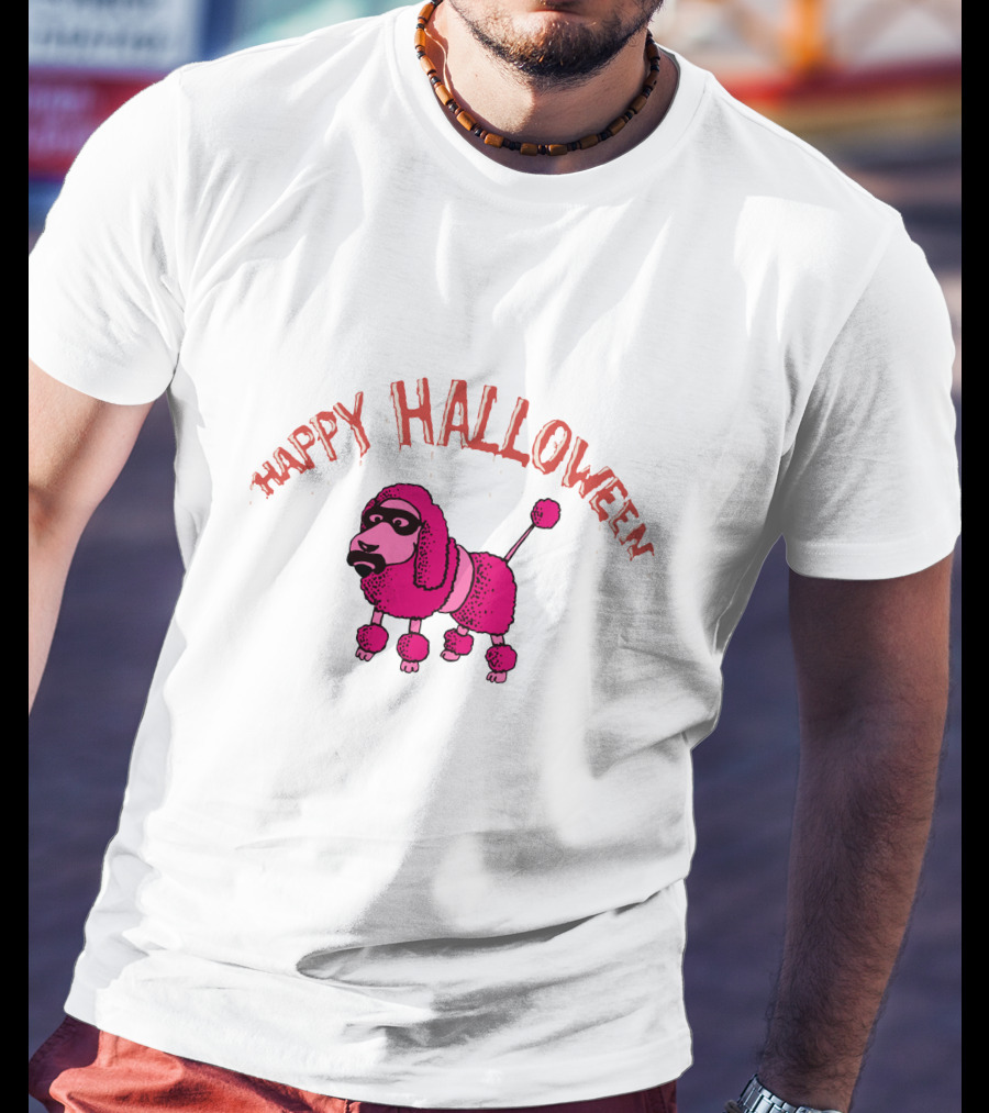 Happy Halloween Pink Poodle Fzp T-Shirt