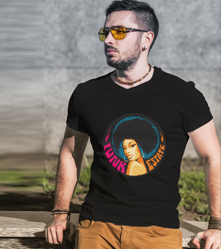 Funk Estate Afro Groove Vintage Style T-Shirt