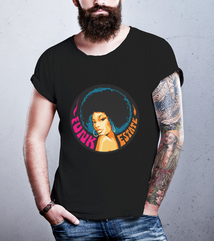 Funk Estate Afro Groove Vintage Style T-Shirt