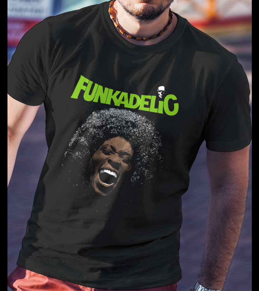 Funkadelic Logo With Screaming Woman And Skull T-Shirt