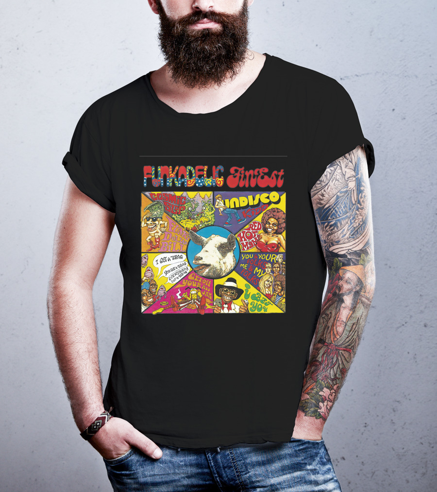Funkadelic Finest Cosmic Slop Indisco Kid Joyful Bill T-Shirt