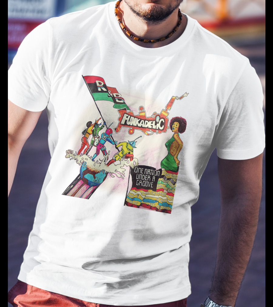 Funkadelic One Nation Under A Groove R&B Psychedelic Style T-Shirt