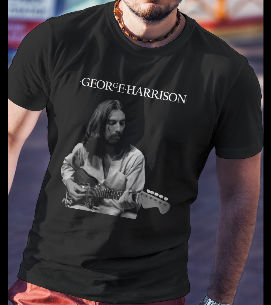 George Harrison Playing Guitar T-Shirt