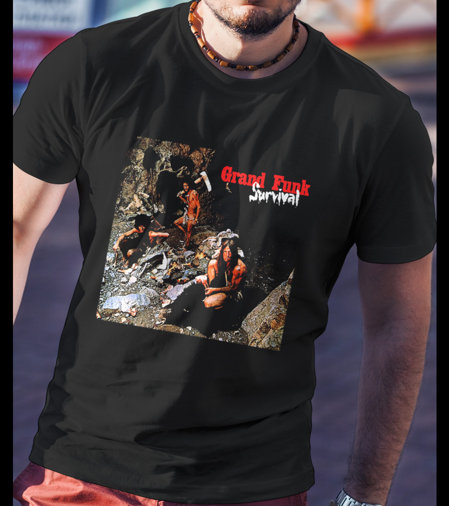 Grand Funk Railroad Survival Album Cover T-Shirt