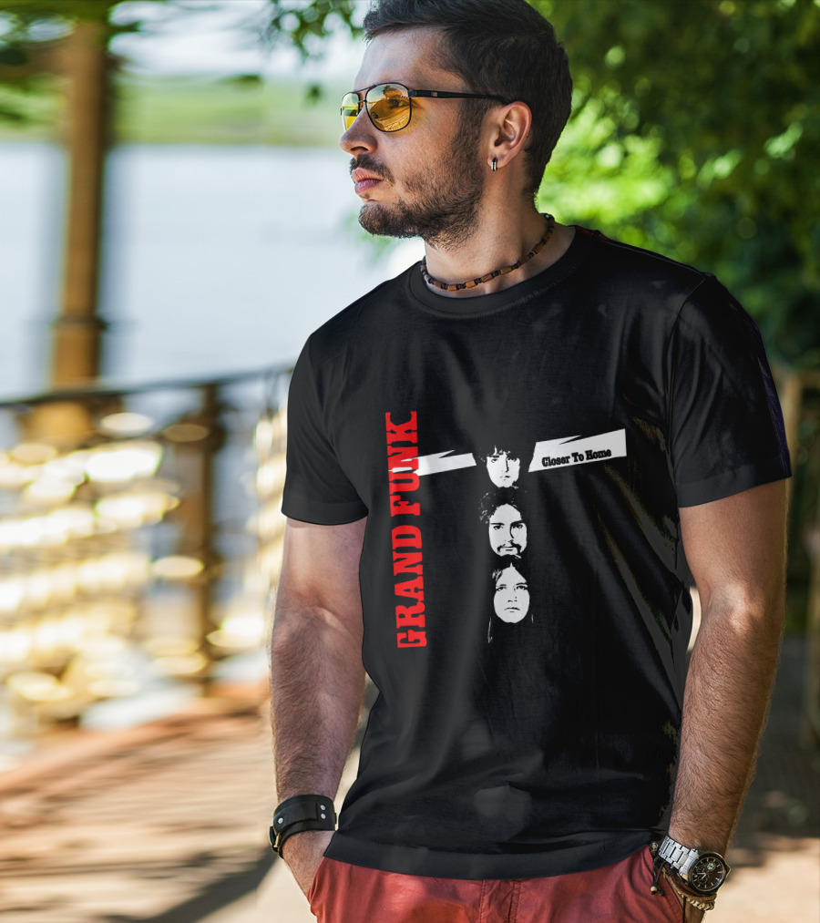 Grand Funk Railroad Closer To Home Album Cover T-Shirt