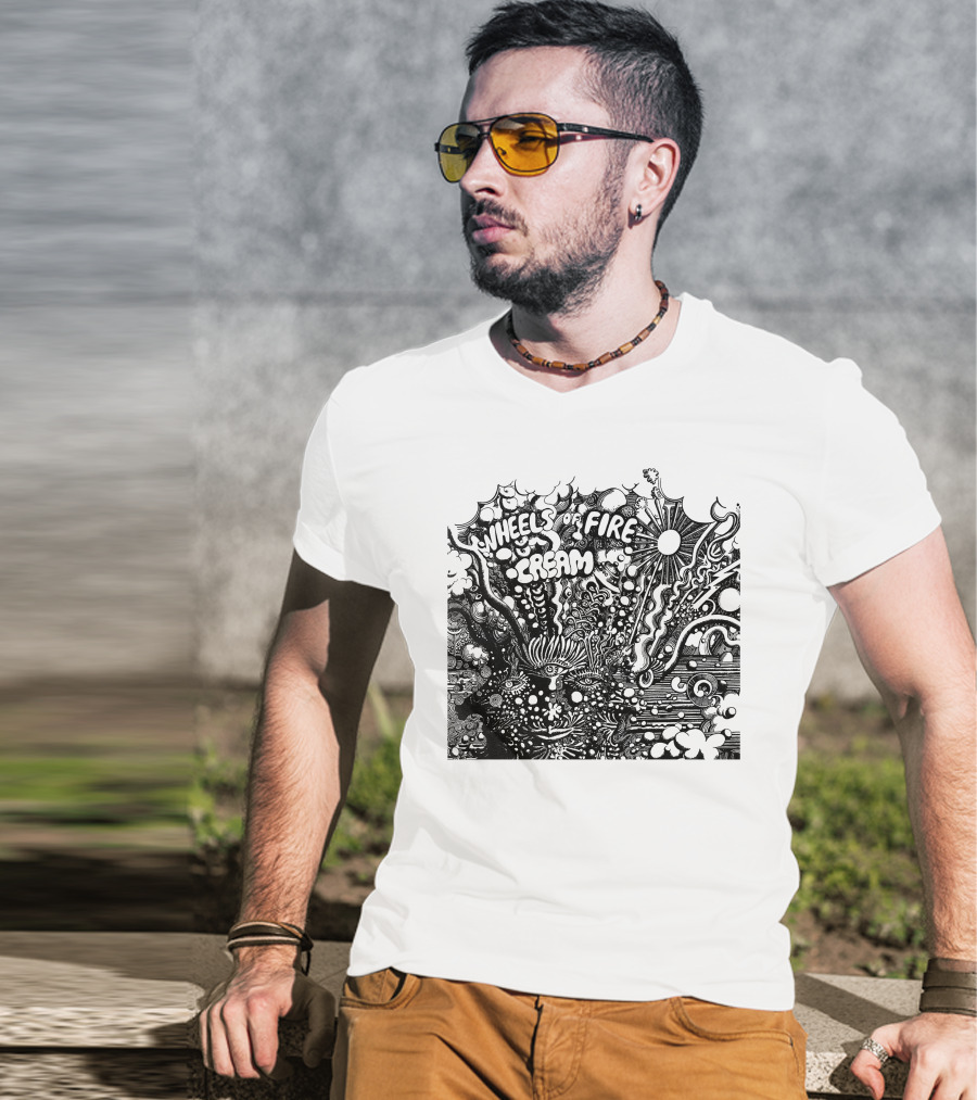 Wheels Of Fire Cream Psychedelic Artwork T-Shirt