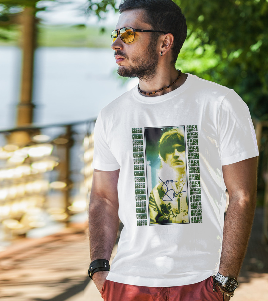 Cream Jack Bruce Signature Portrait T-Shirt