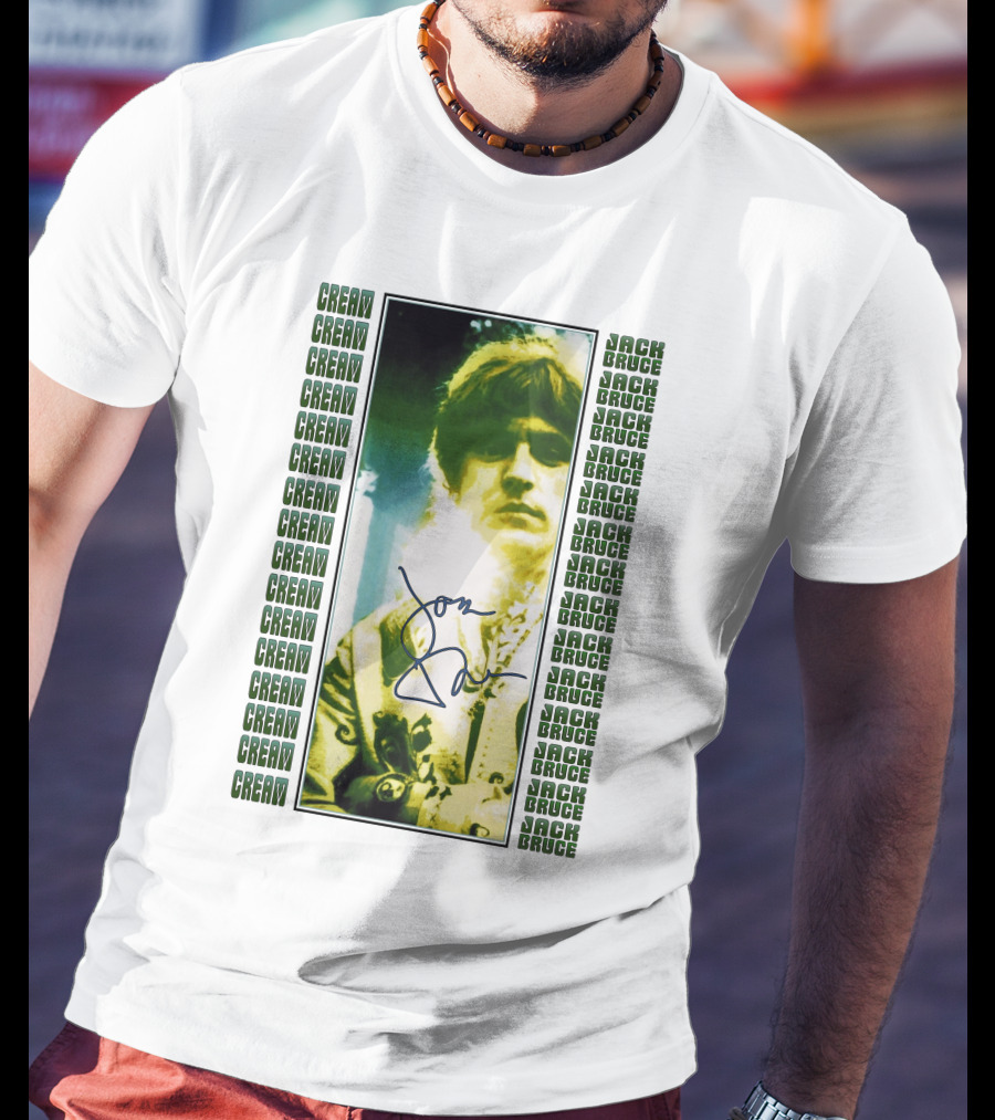 Cream Jack Bruce Signature Portrait T-Shirt
