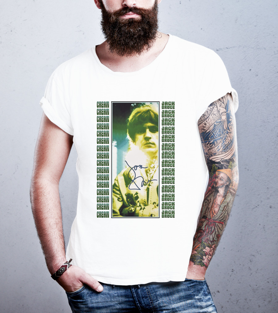 Cream Jack Bruce Signature Portrait T-Shirt