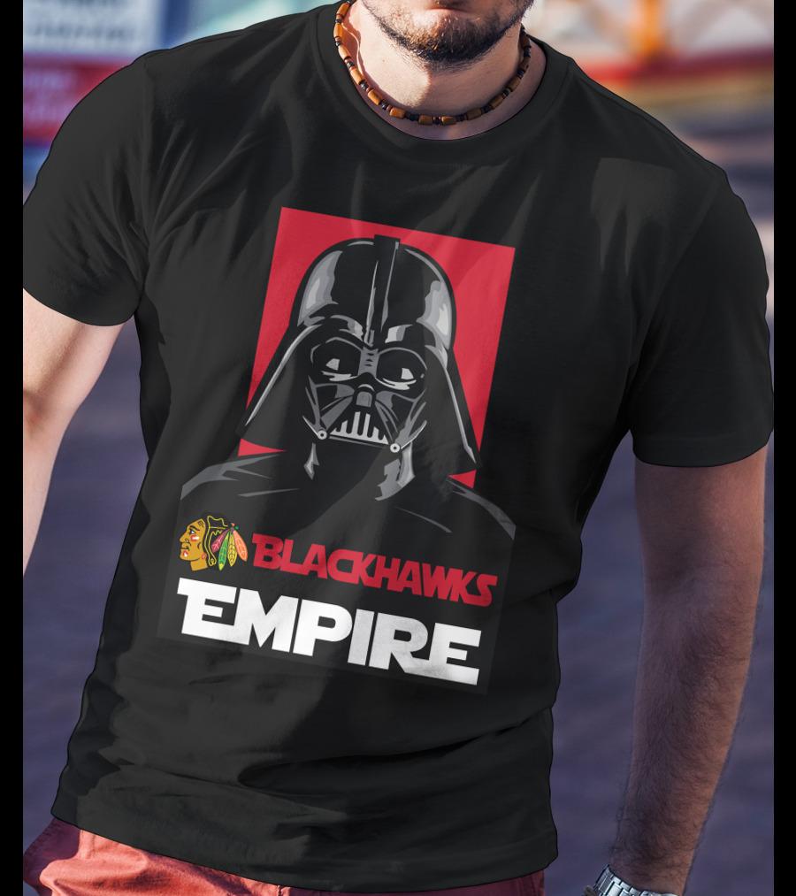 Chicago Blackhawks Darth Vader Blackhawks Empire NHL T-Shirt