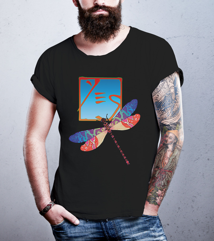 Dragonfly Psychedelic Artwork T-Shirt