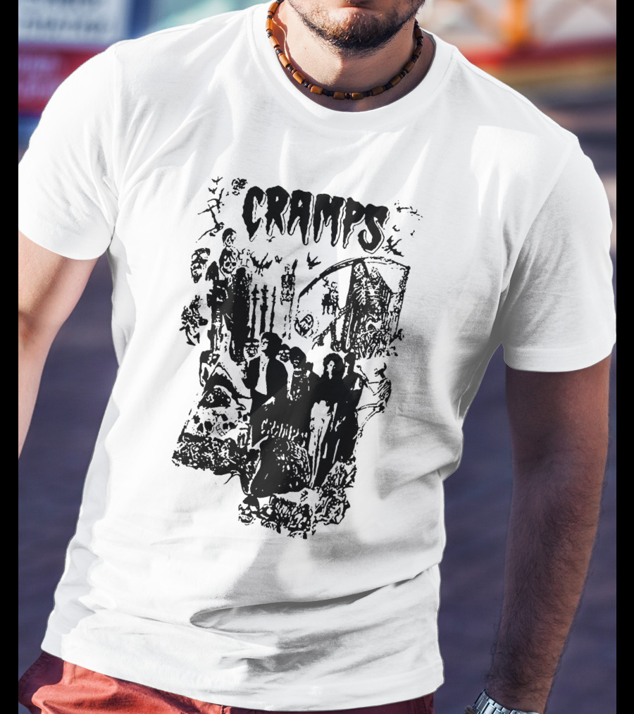 Cramps Gothic Horror Collage Tcr T-Shirt