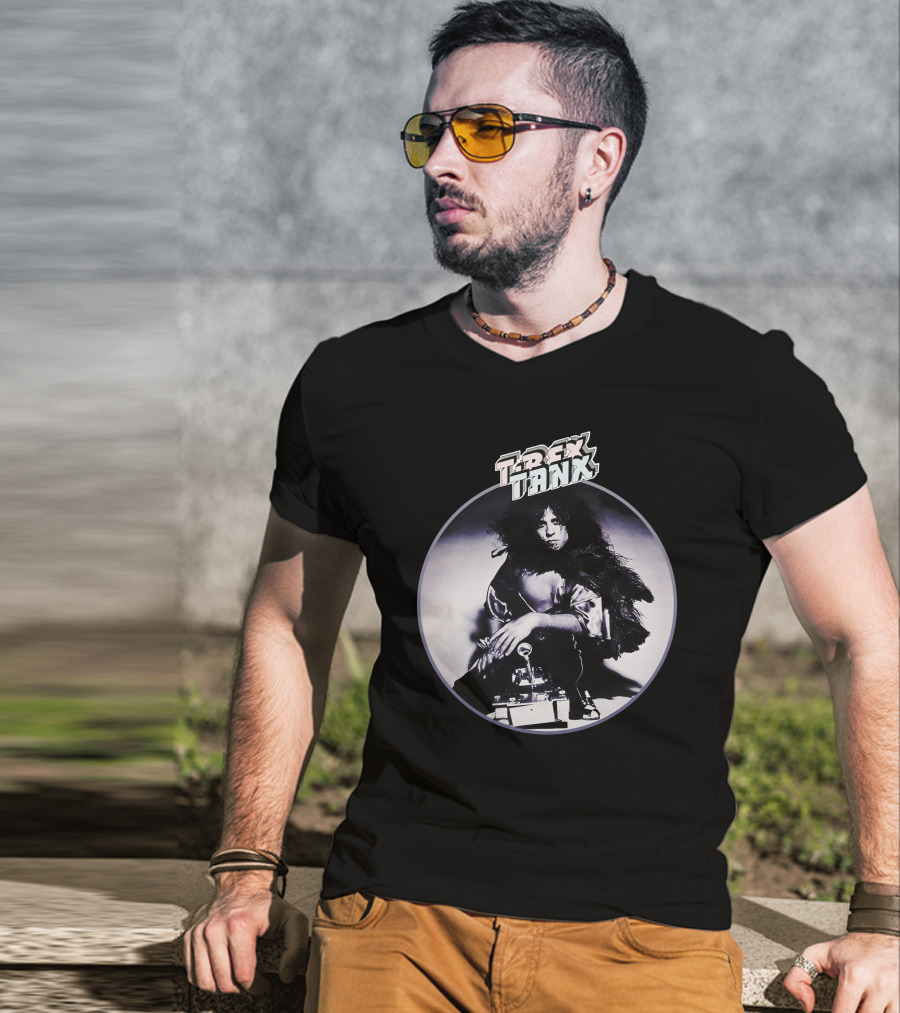 Trex Tanx Album Art Black And White Photo T-Shirt
