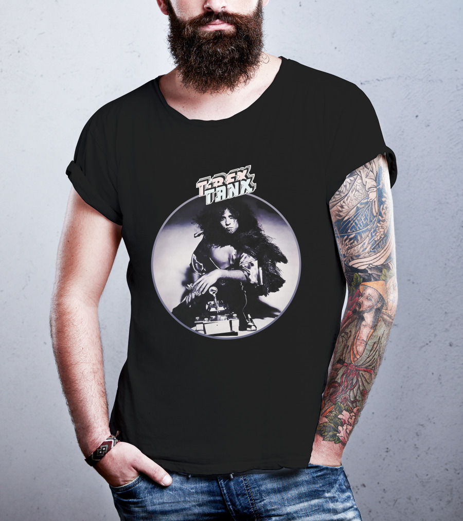 Trex Tanx Album Art Black And White Photo T-Shirt