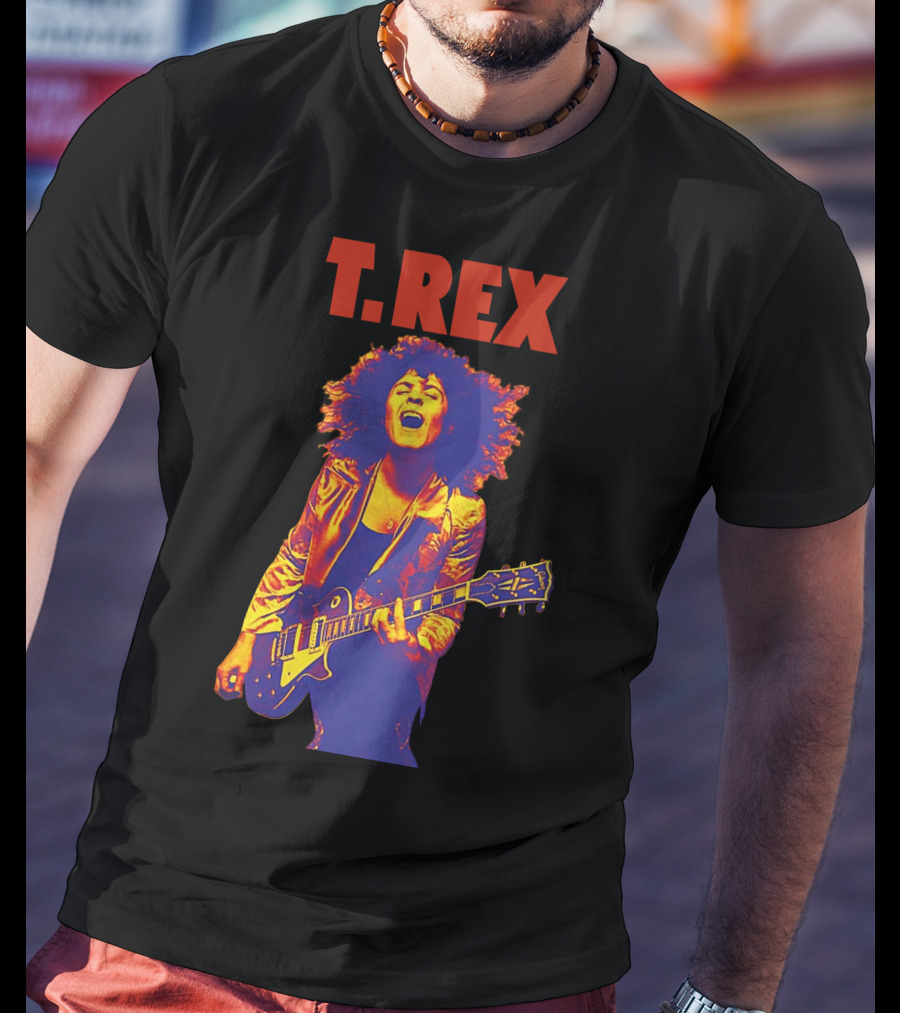 T. Rex Electric Guitar Glam Rock T-Shirt