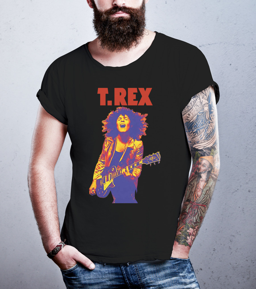 T. Rex Electric Guitar Glam Rock T-Shirt