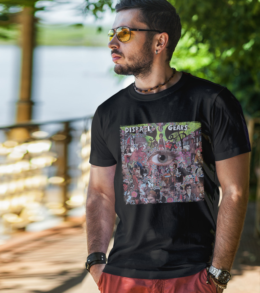 Disraeli Gears Album Collage Style Psychedelic Art T-Shirt