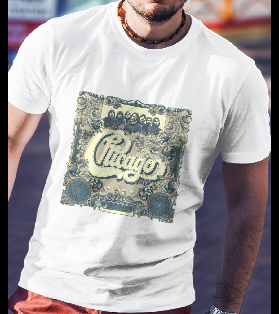Chicago Band Vintage Ornate Frame T-Shirt