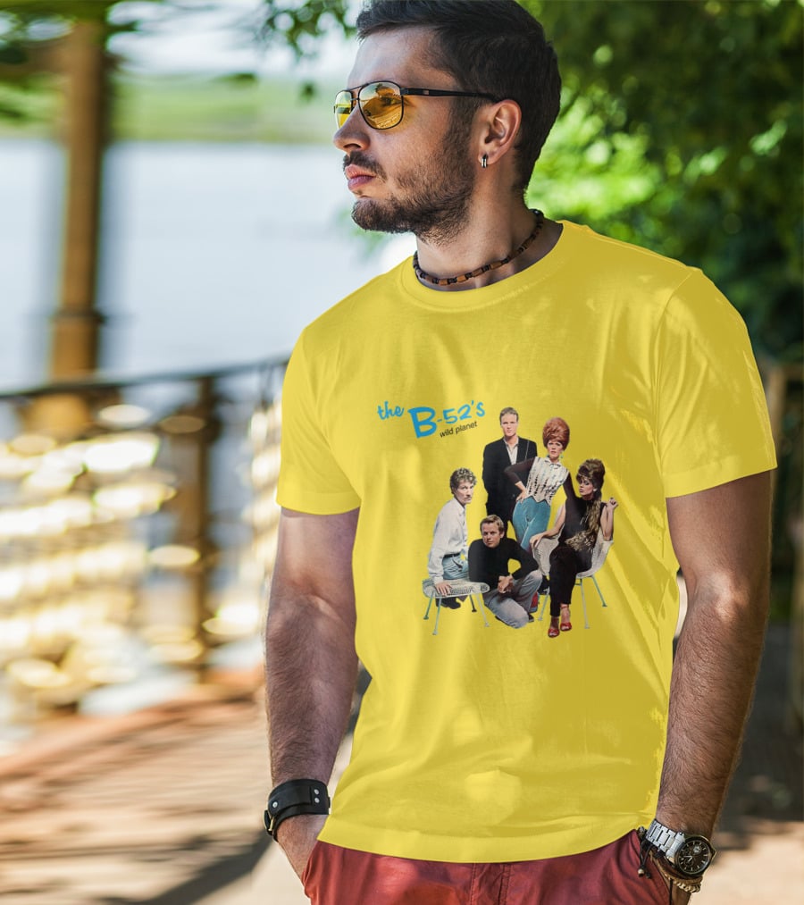 The B-52'S Wild Planet Album Cover Group Photo T-Shirt