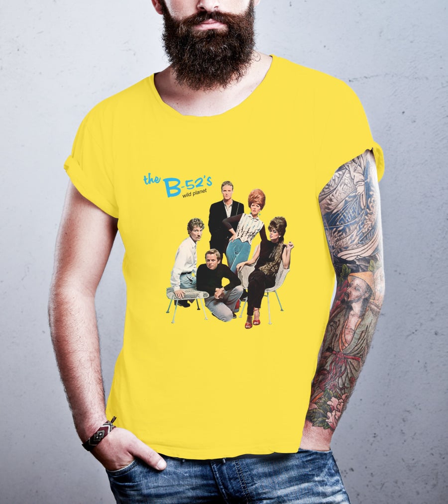 The B-52'S Wild Planet Album Cover Group Photo T-Shirt