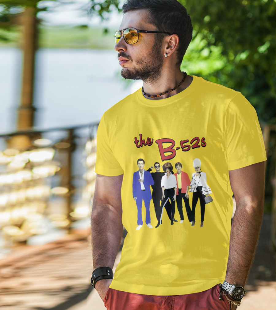 The B-52S Band Members Retro Style Ensemble T-Shirt