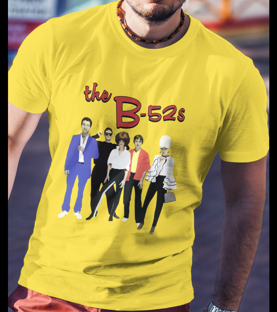 The B-52S Band Members Retro Style Ensemble T-Shirt