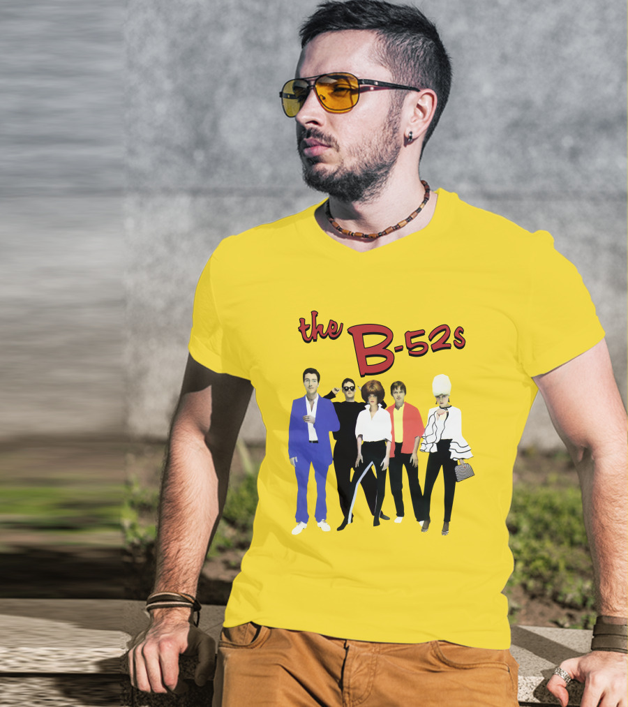 The B-52S Band Members Retro Style Ensemble T-Shirt
