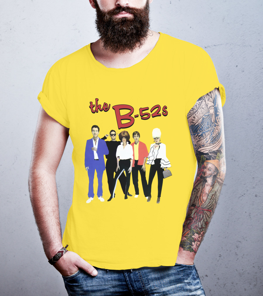 The B-52S Band Members Retro Style Ensemble T-Shirt