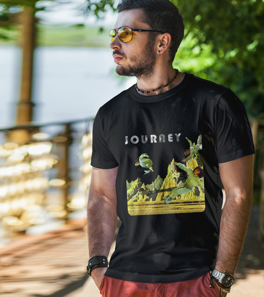 Journey Space-Themed Surreal Landscape Adventure T-Shirt