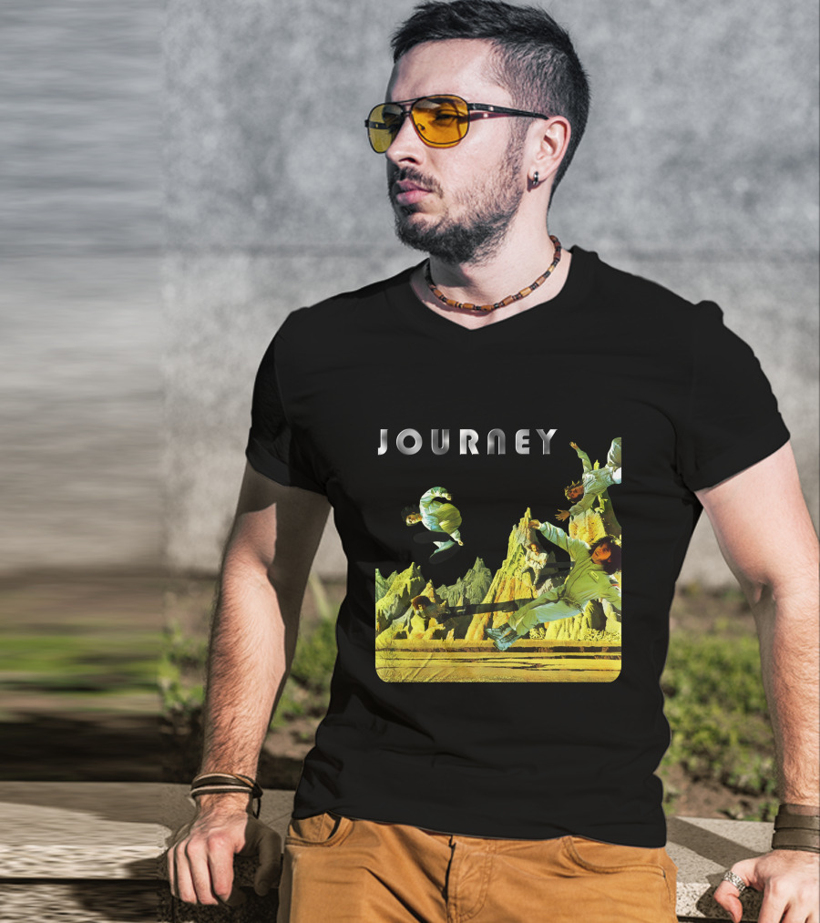 Journey Space-Themed Surreal Landscape Adventure T-Shirt