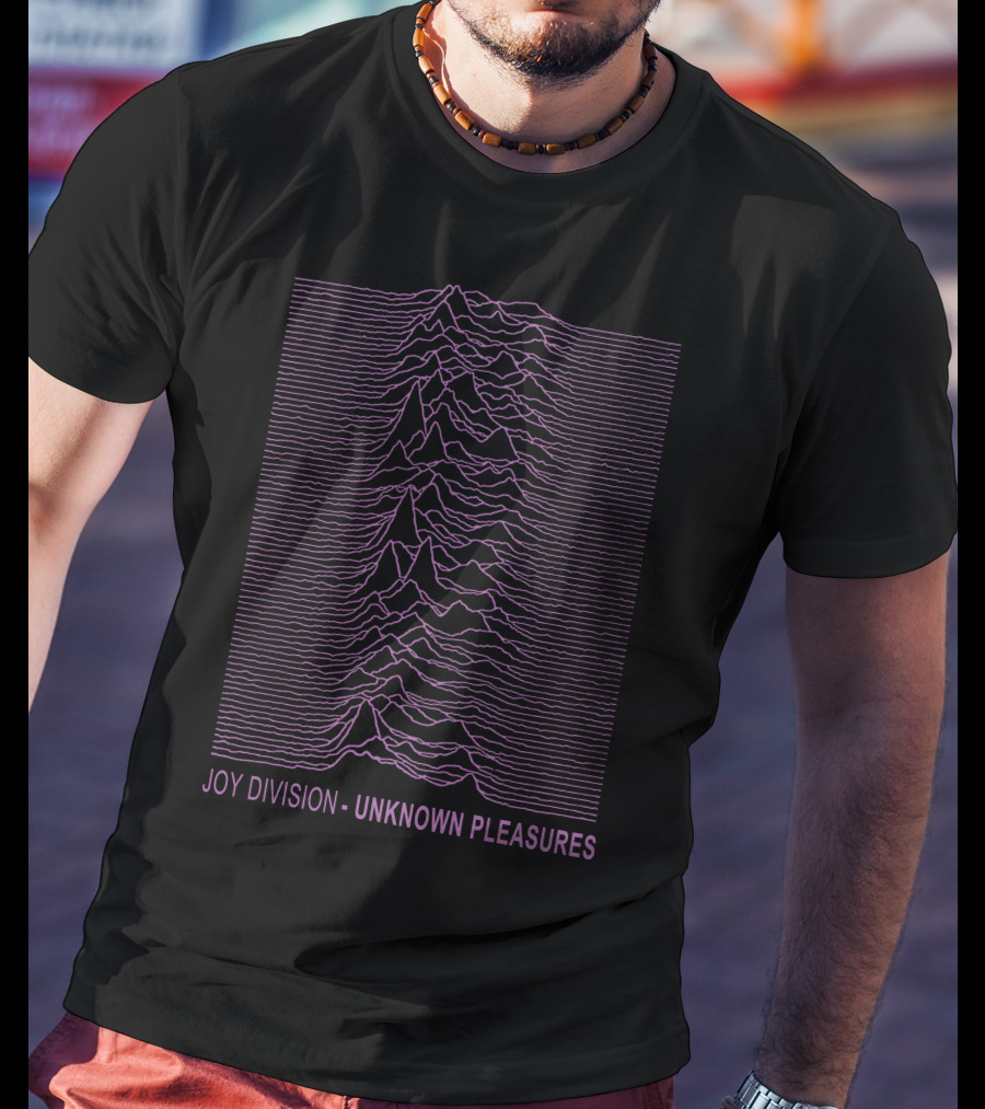 Joy Division Unknown Pleasures Purple Lines T-Shirt
