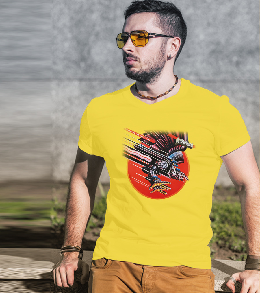 Judas Priest Screaming For Vengeance Album Cover Artwork T-Shirt