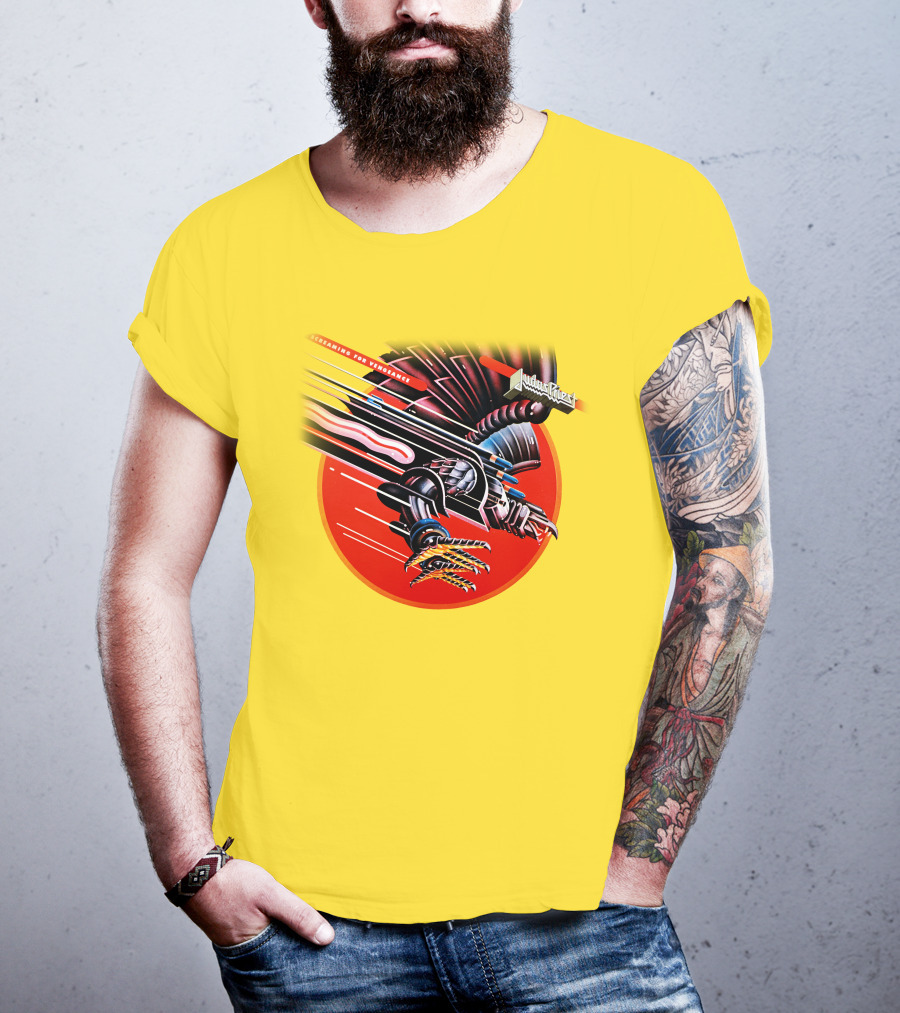 Judas Priest Screaming For Vengeance Album Cover Artwork T-Shirt